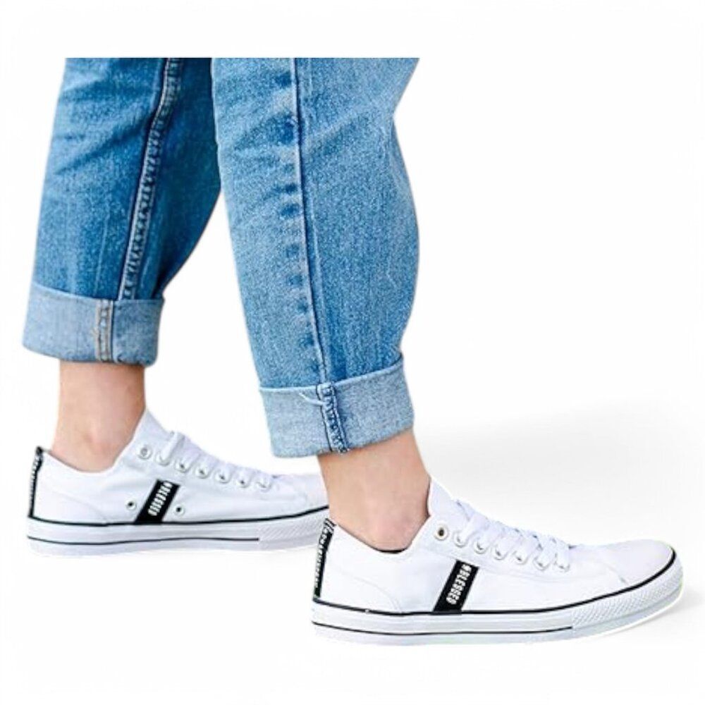 Blessed Canvas Low Top Sneakers | Urban Streetwear Fashion | Versatile & Comfort
